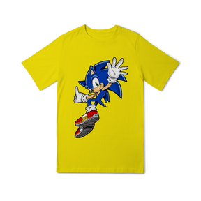 Camisa Quality Infantil (10 a 14) Sonic