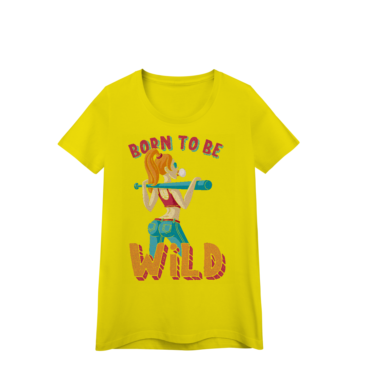 Camisa Baby Look Prime Quality Born To Be Wild