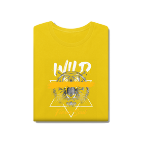 Camisa T-Shirt Estonada Lobo Wild