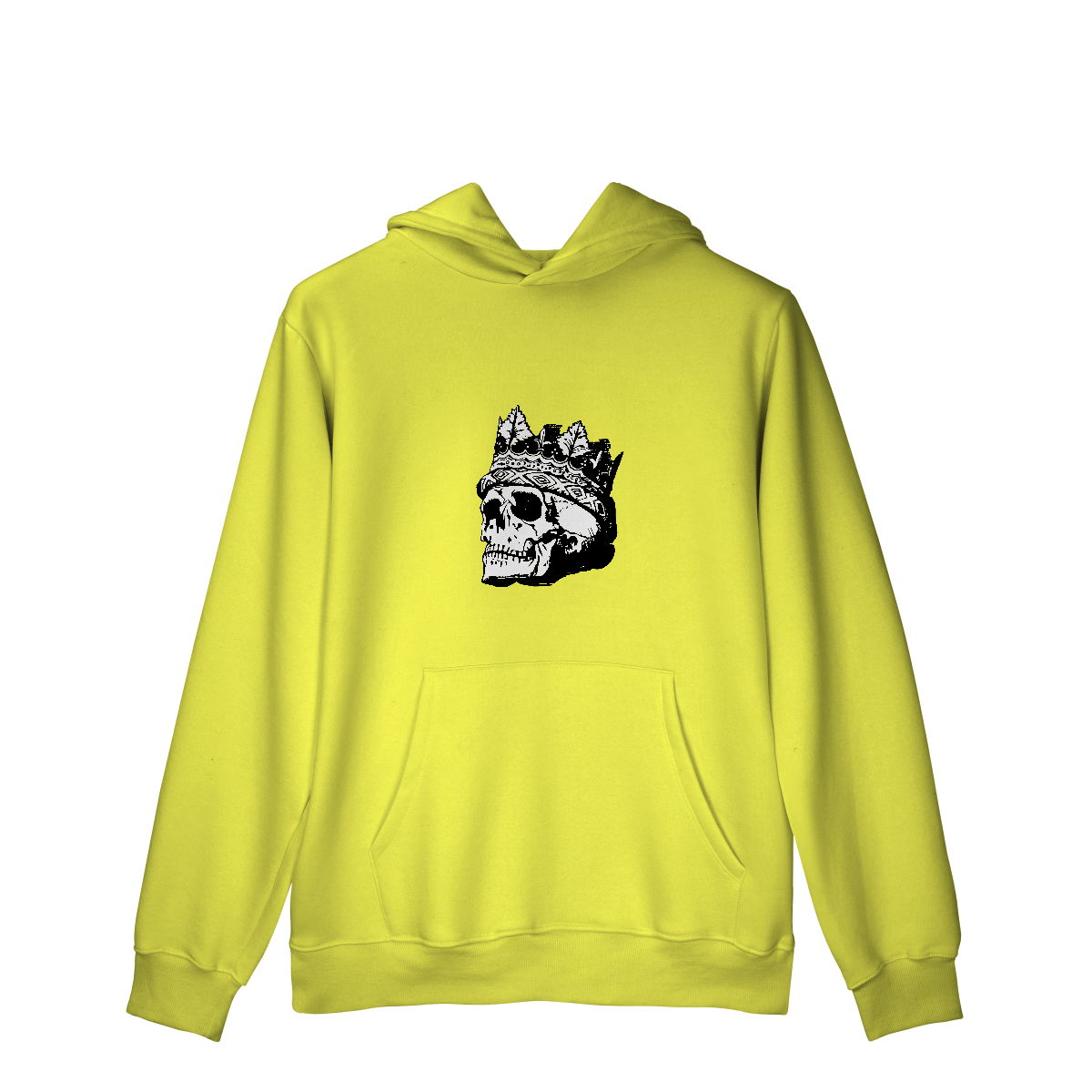 Casaco Moletom Quality Canguru Caveira Rei