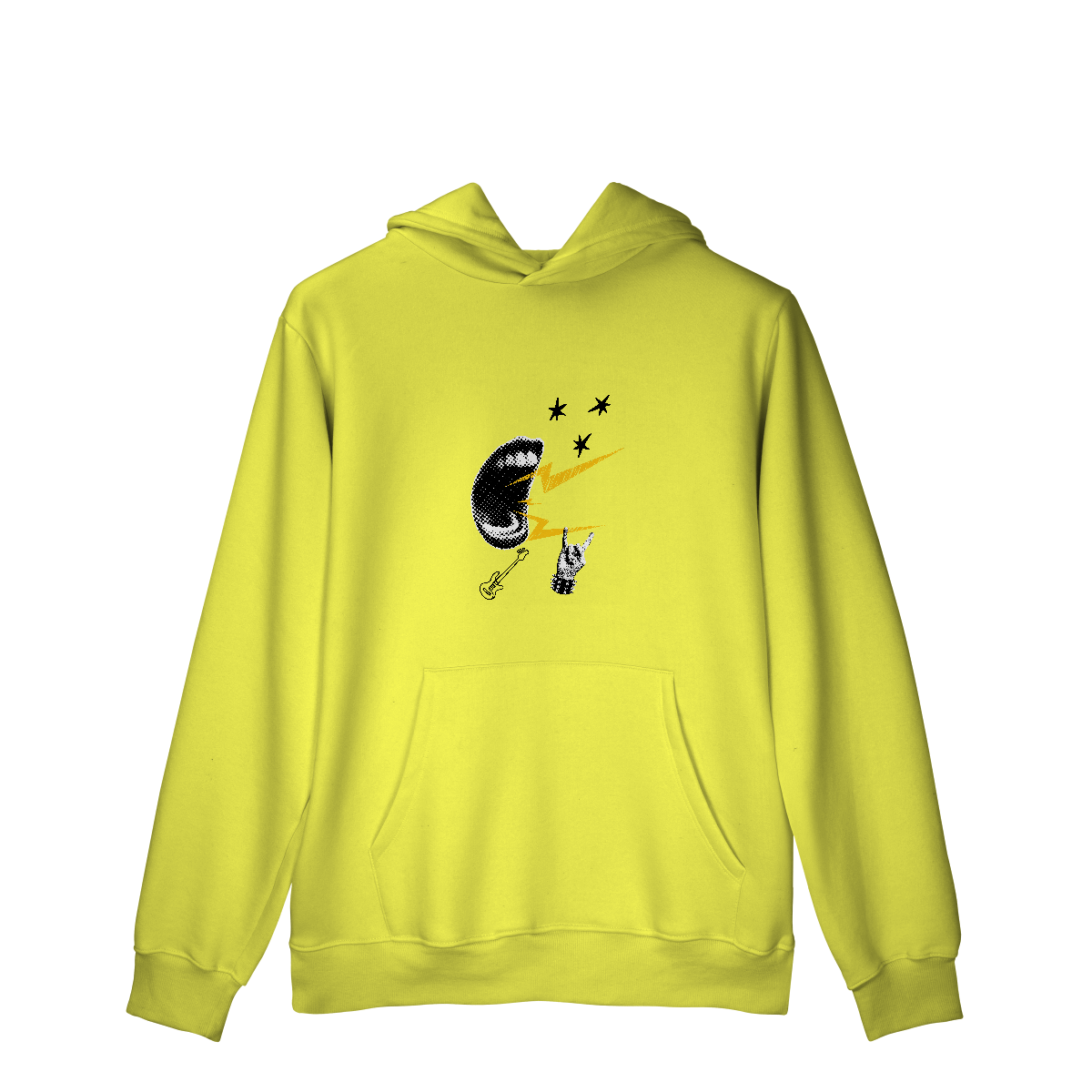 Casaco Moletom Quality Canguru Rock N Roll