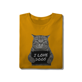 Camisa T-Shirt Quality I Love Dogs