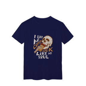 Camisa T-Shirt Classic I Like My Coffee Black Like My Soul