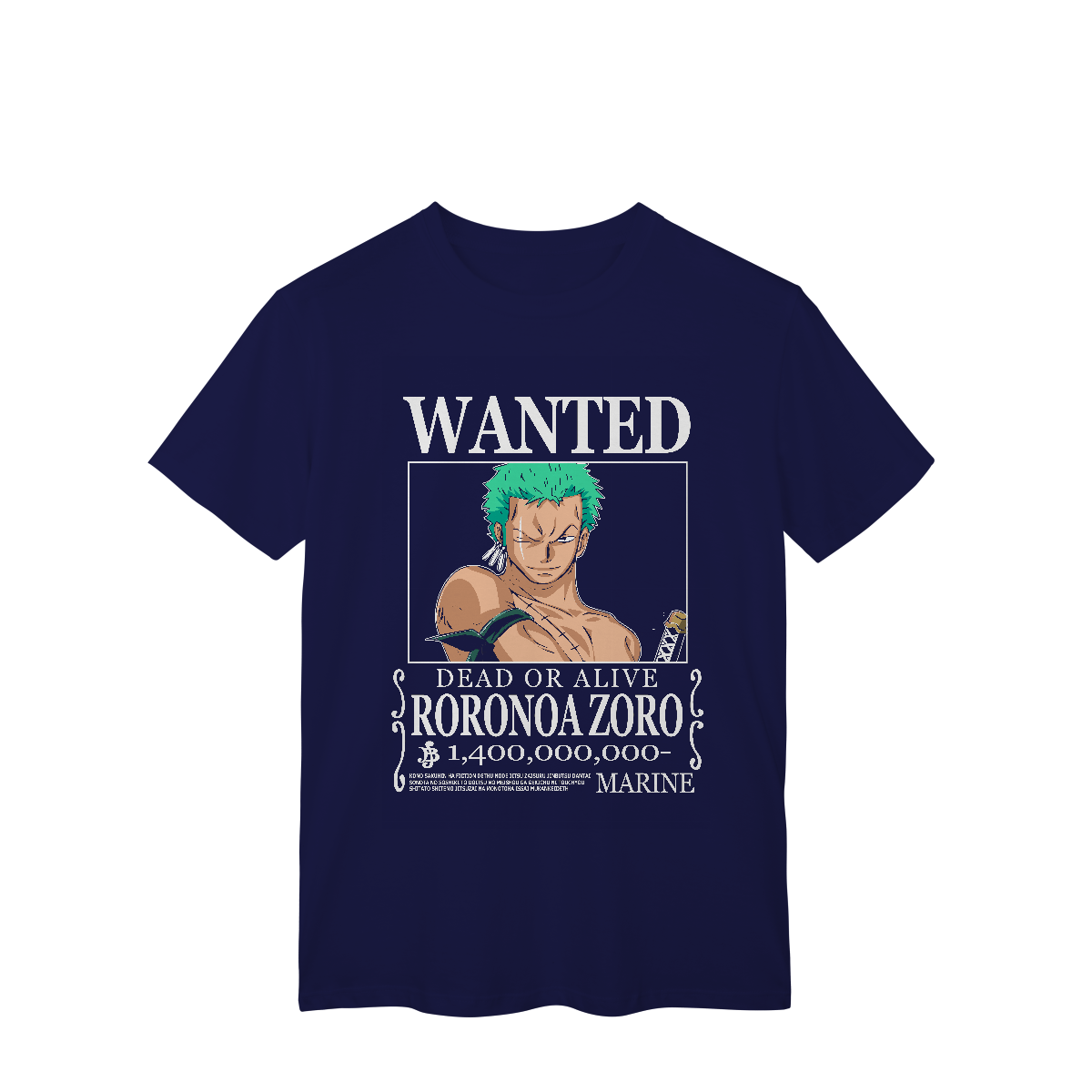 Camisa T-Shirt Classic Wanted Roronoa Zoro