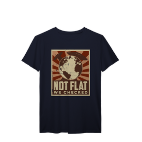 Camisa T-Shirt Prime Not Flat We Checked Aliens