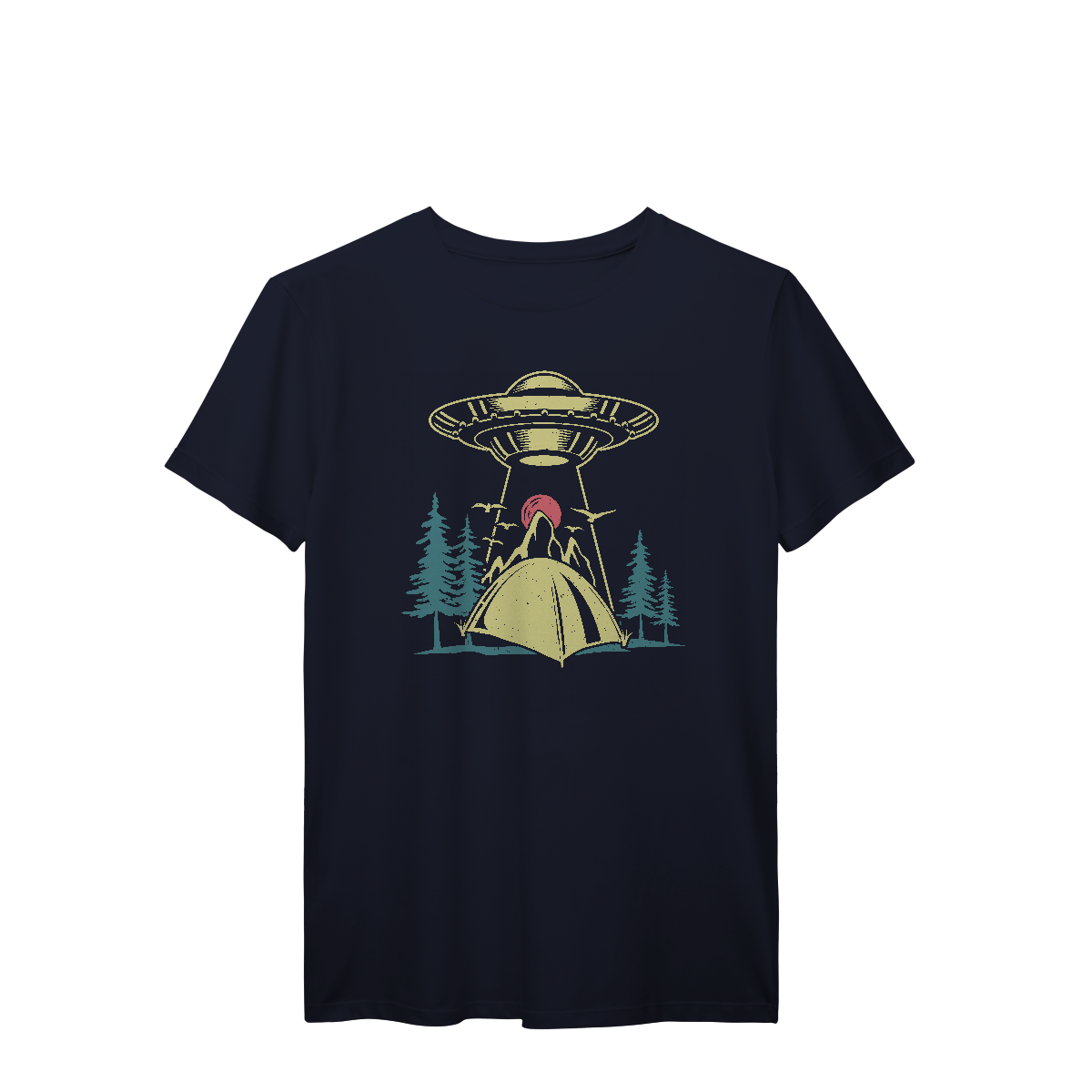 Camiseta T-Shirt Prime Aliens Abduzindo Barraca