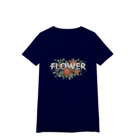 Camisa Baby Look Quality Flower