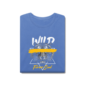 Camisa T-Shirt Estonada Lobo Wild