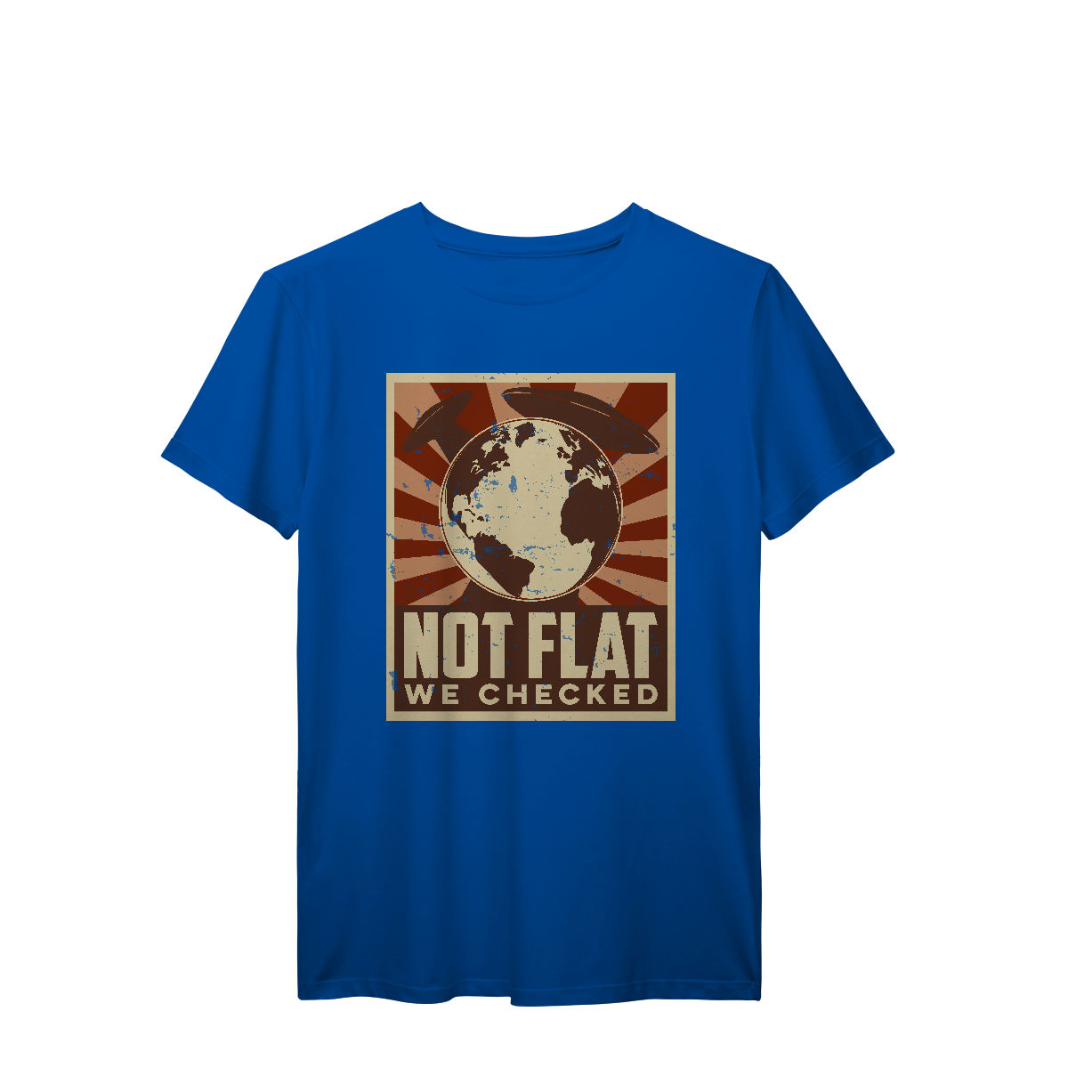 Camisa T-Shirt Prime Not Flat We Checked Aliens