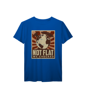 Camisa T-Shirt Prime Not Flat We Checked Aliens