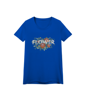 Camisa Baby Look Quality Flower