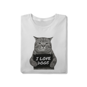 Camisa T-Shirt Quality I Love Dogs