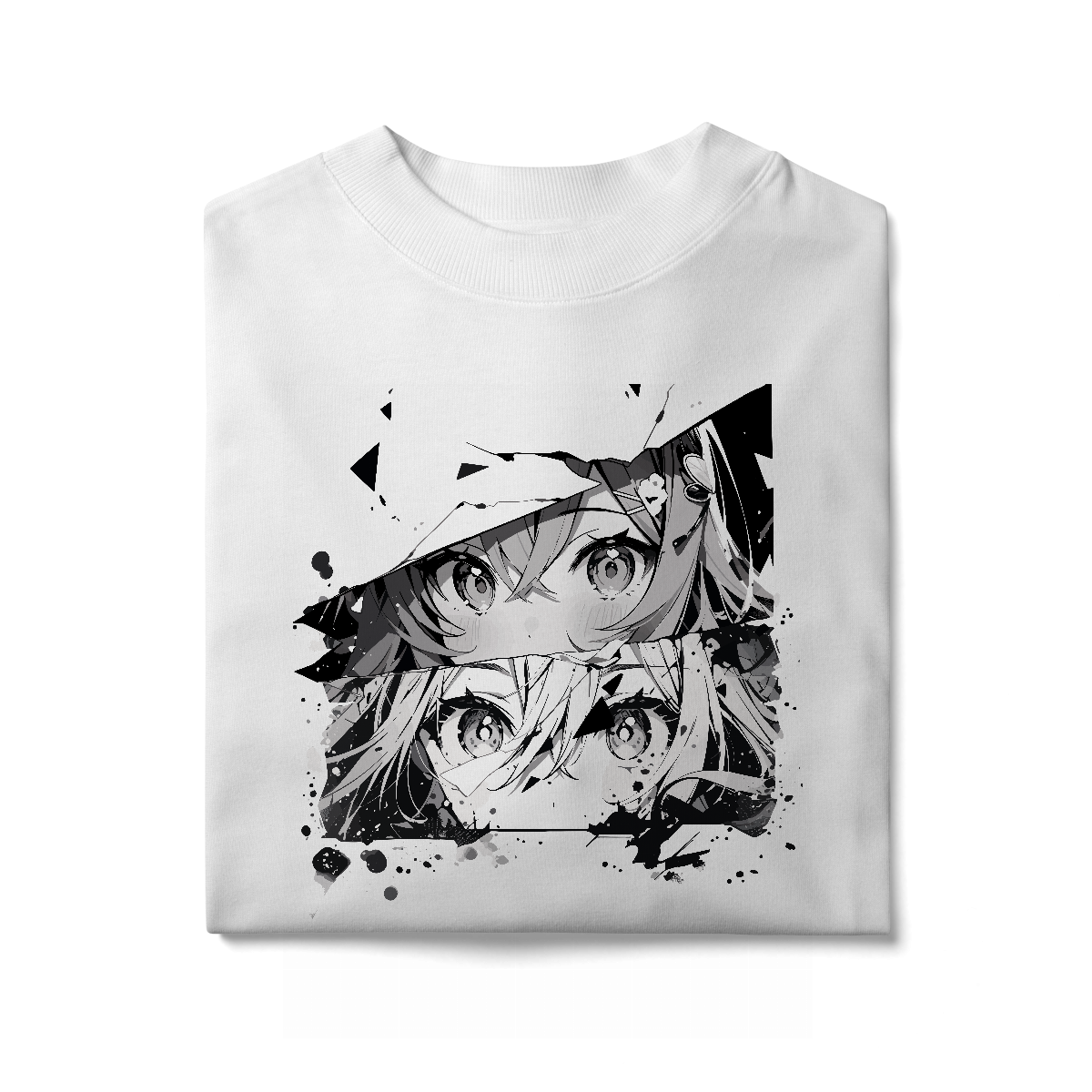 Camisa Oversized Rostos Anime