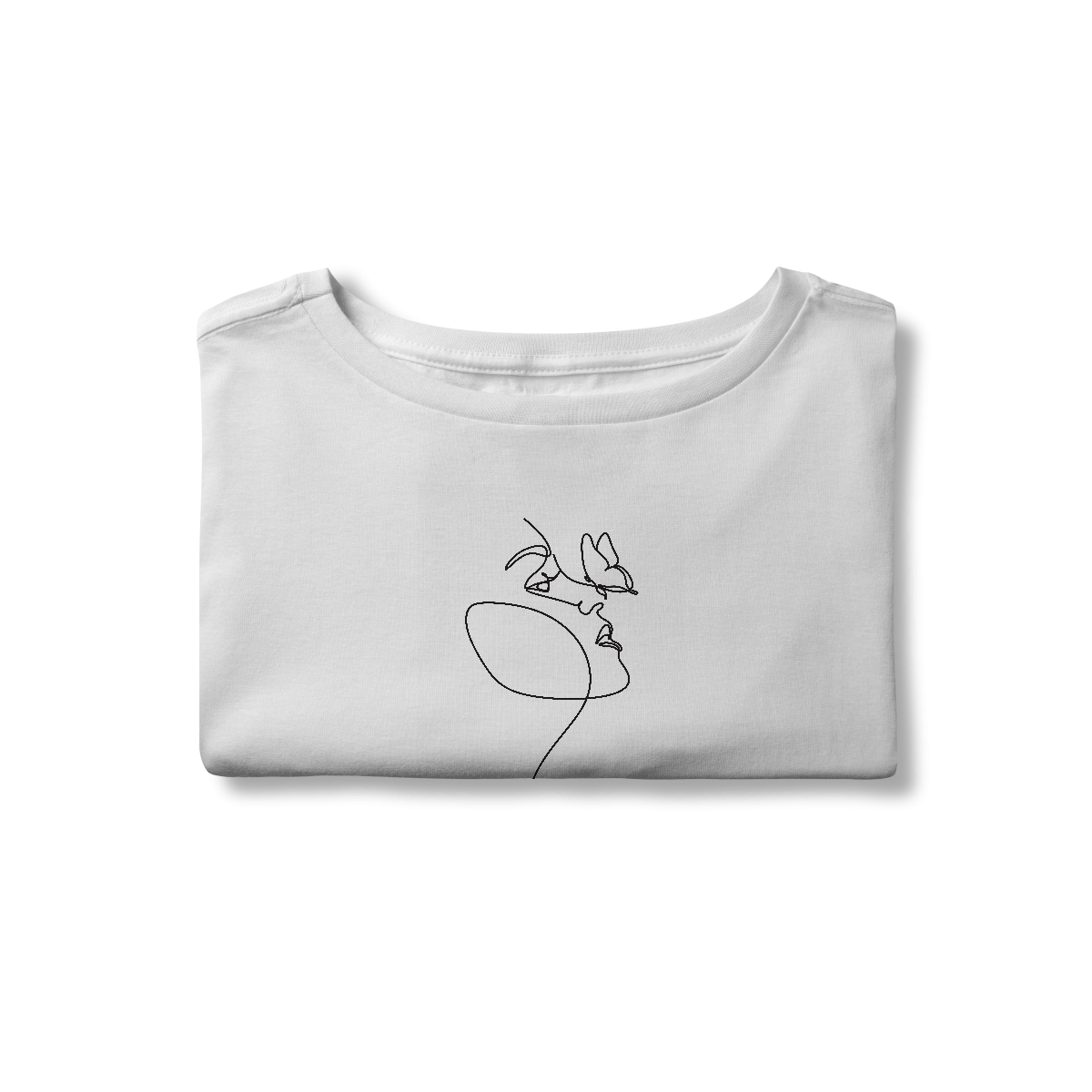 Cropped Rosto em linha