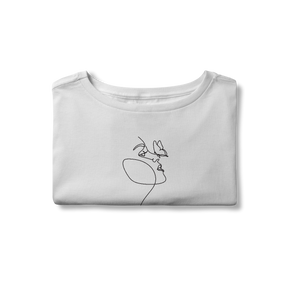 Cropped Rosto em linha