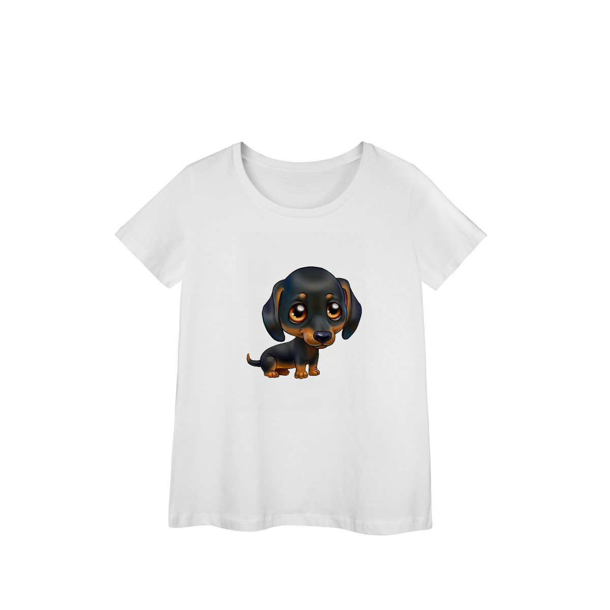 Baby Look Prime Cachorrinho Salsicha 100% Algodão