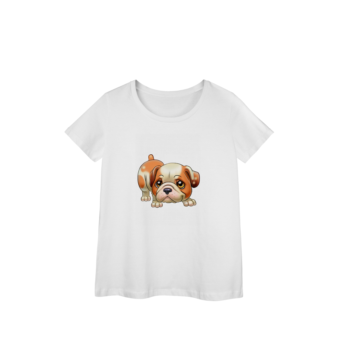 Camisa Baby Look Prime Bulldog Fofinho