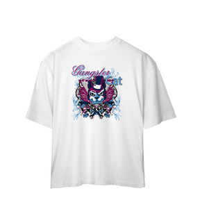 Camiseta Oversized Gangster Cat