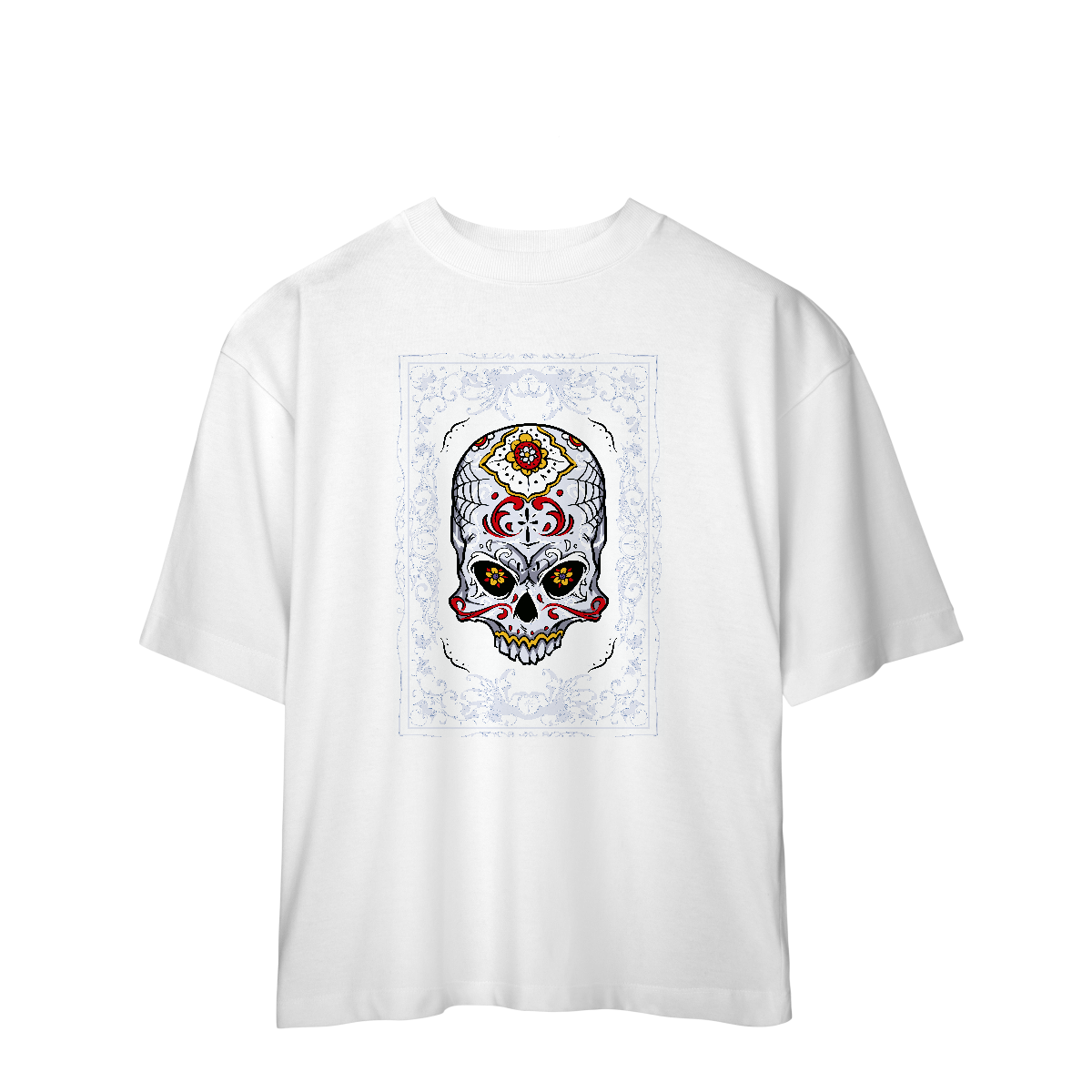 Camiseta Oversized Caveira Mexicana
