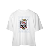 Camiseta Oversized Caveira Mexicana