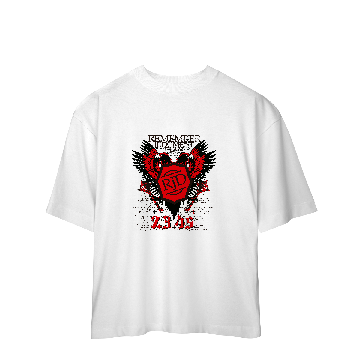 Camiseta Oversized Remember judgment Day