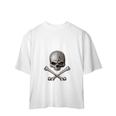 Camiseta Oversized Caveira Sombria