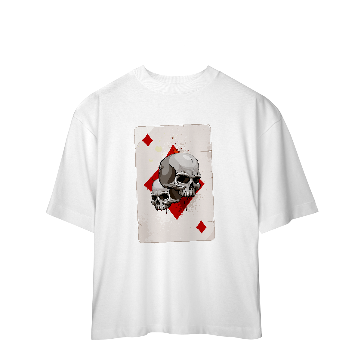 Camiseta Oversized Game Skulls