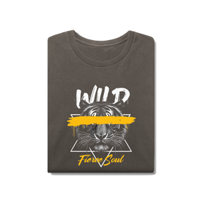 Camisa T-Shirt Estonada Lobo Wild