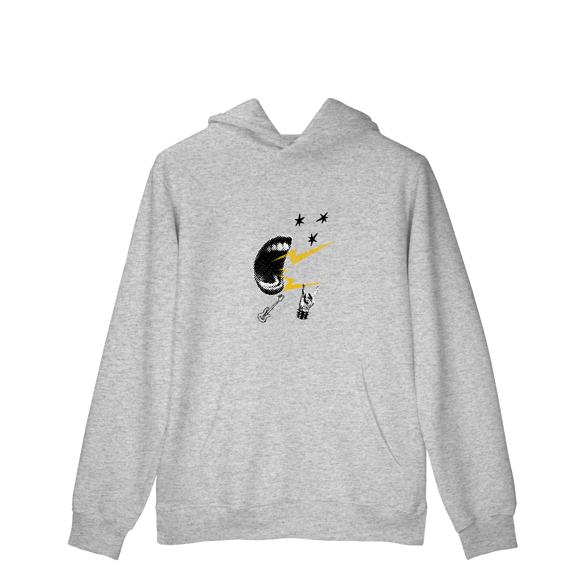 Casaco Moletom Quality Canguru Rock N Roll