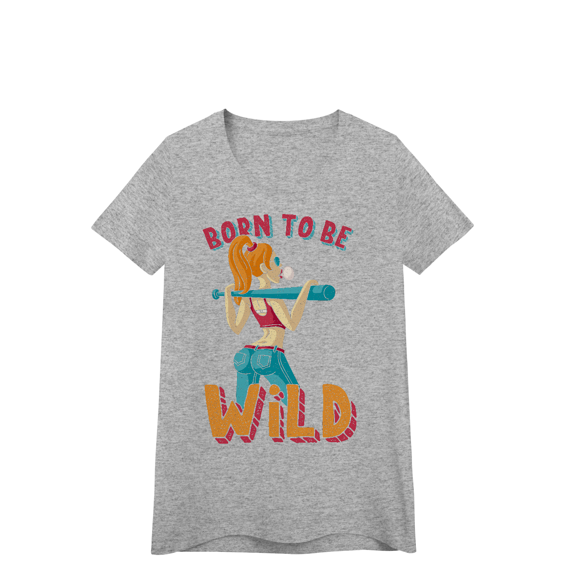 Camisa Baby Look Prime Quality Born To Be Wild