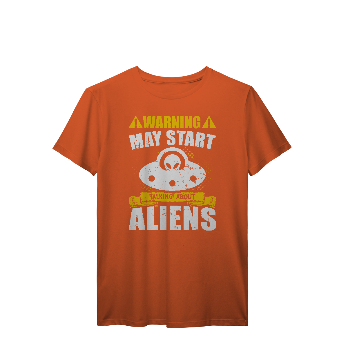 Camisa T-Shirt Prime Warning May Start Talking About Aliens
