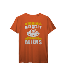 Camisa T-Shirt Prime Warning May Start Talking About Aliens