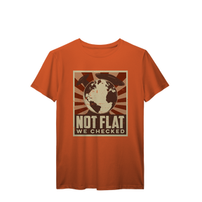 Camisa T-Shirt Prime Not Flat We Checked Aliens