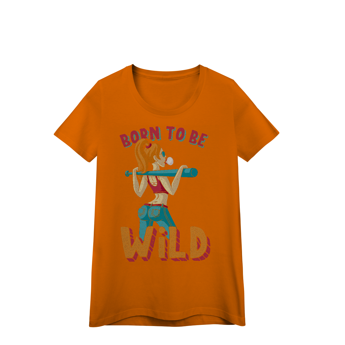 Camisa Baby Look Prime Quality Born To Be Wild