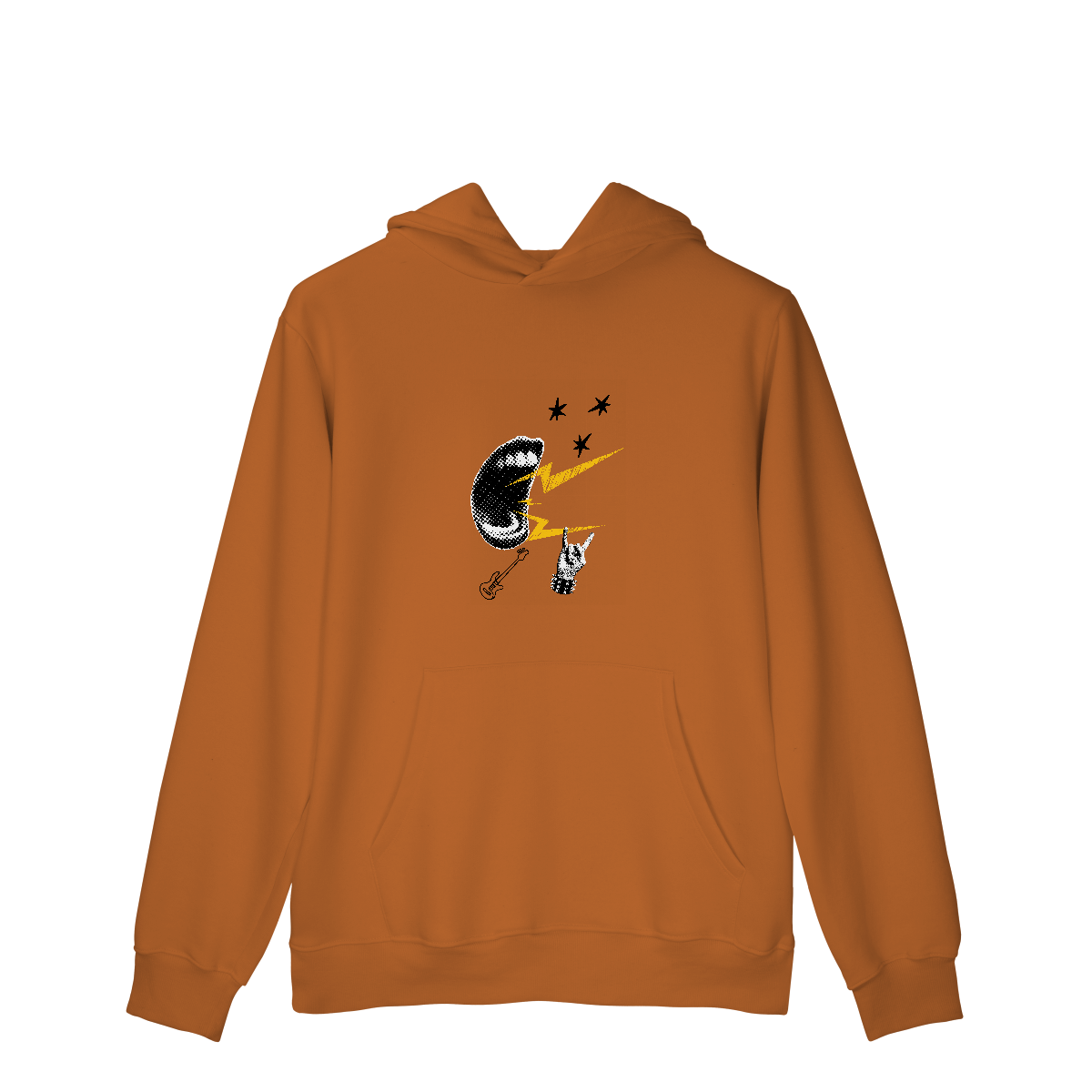 Casaco Moletom Quality Canguru Rock N Roll