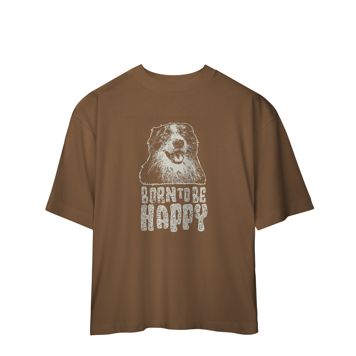 Camiseta Oversized Born To Be Happy