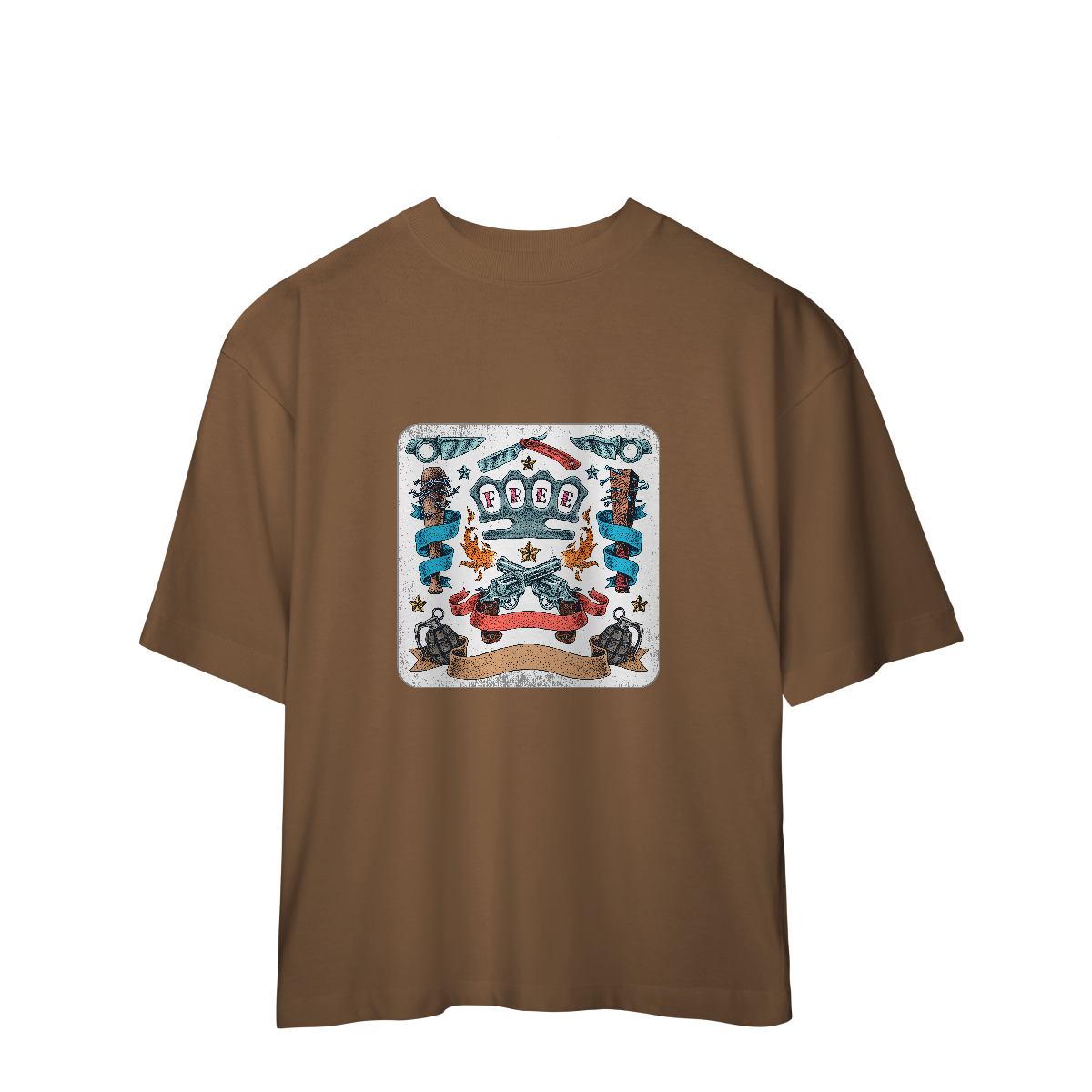 Camiseta Oversized Bomber Fire