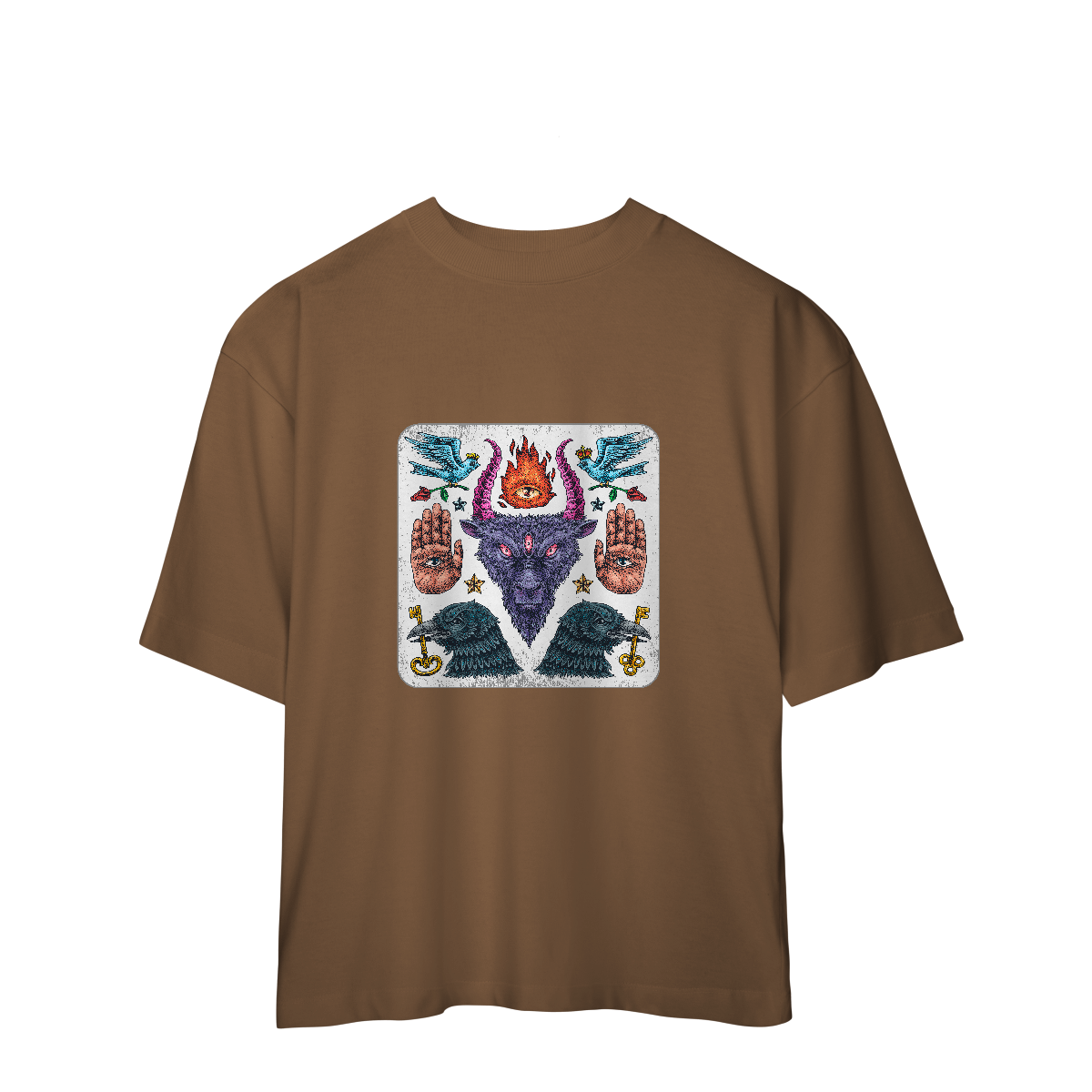 Camiseta Oversized Satã