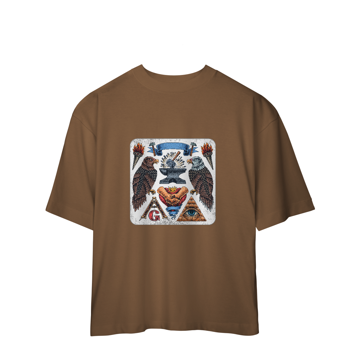 Camiseta Oversized Masonic Symbols