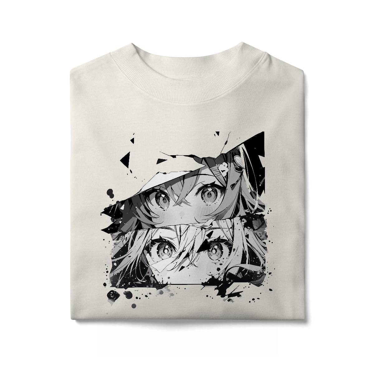 Camisa Oversized Rostos Anime