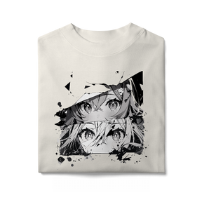 Camisa Oversized Rostos Anime