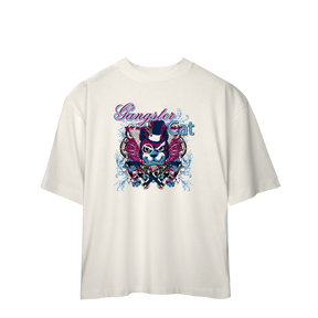 Camiseta Oversized Gangster Cat