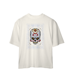 Camiseta Oversized Caveira Mexicana