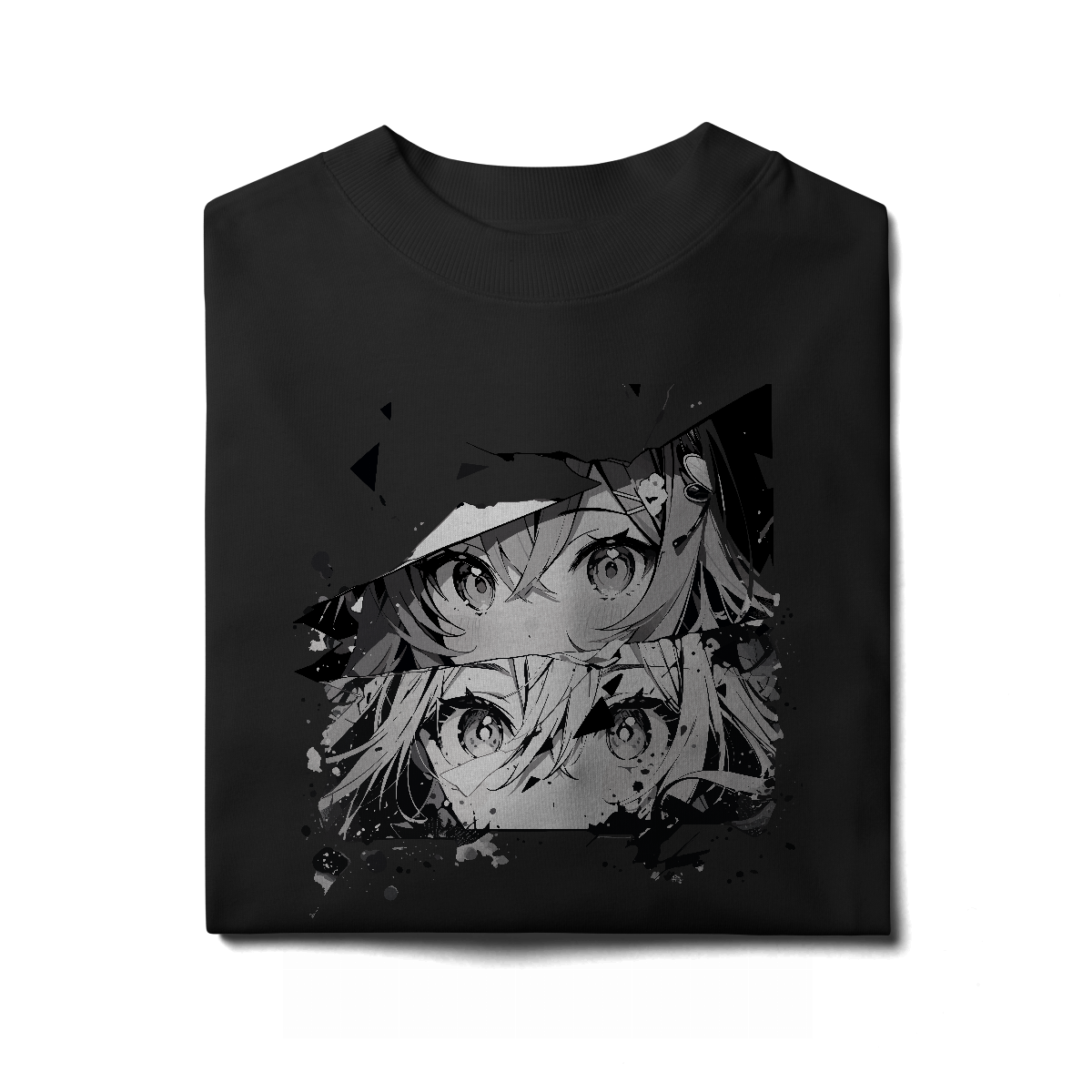 Camisa Oversized Rostos Anime