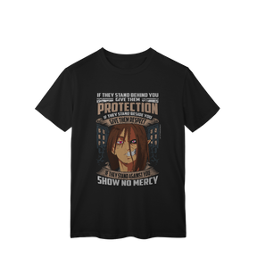 Camisa T-Shirt Classic Eren & Titan – Dualidade, Fúria e Liberdade