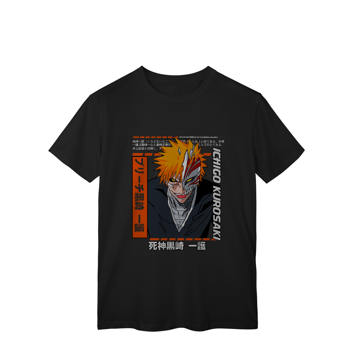 Camisa T-Shirt Classic Ichigo Kurosaki Imortal Bleach