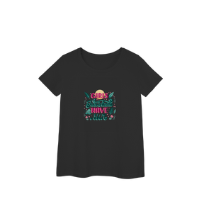 Camisa Baby Look Prime Girls Just Wanna Wave Sun