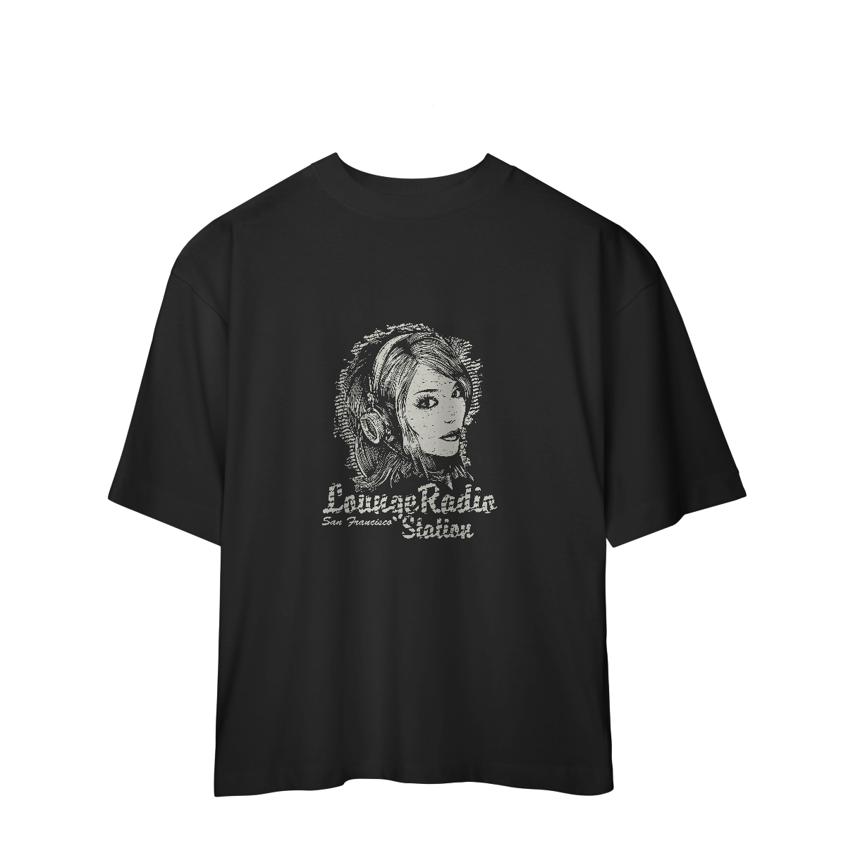 Camiseta Oversized Lounge Radio Station