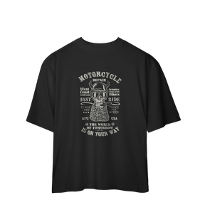 Camiseta Oversized Motorcicle Is On Your Day
