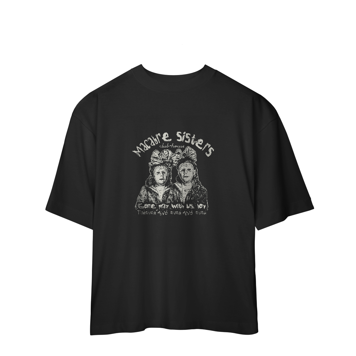 Camiseta Oversized Macabre Sisters
